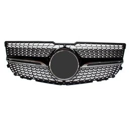 GLK X204 Diamond ABS Material Kidney Grilles 2012-2014 Replacement Centre Mesh Grille Front Bumper242I