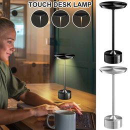 Table Lamps LED 2000mAh USB Rechargeable/Powered Lamp 3 Level Dimmable Touch Bedside Portable Retro Metal Night