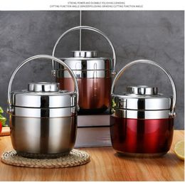 Stainless 1.5/1.2L Steel Food Thermos 12-24 Hours Vacuum Lunch Box Thermo Container Soup Jar Insulated Thermoses 230718 es