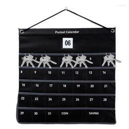 Storage Bags Wall Calendar With Pockets Small Items Organiser Mounted Monthly/Weekly Living Room Bedroom Bathroom