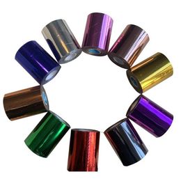 1 Roll 8cmx120m 10 Colours Stamping Foil Heat Transfer Laminating Napkin Gilding Pvc Business Car jllKHB328w