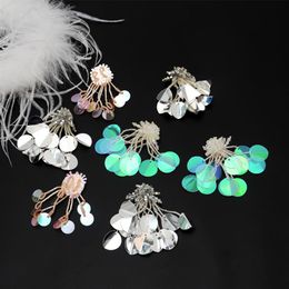 20200816 Handmade nail bead wedding dress tassel Sequin cloth paste clothing accessories corsage jewelry DIY decorative Decal236W