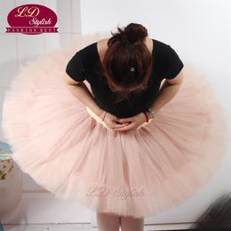 Adult Pancake Ballet Tutu Skirts Practise Tutu Skirt Half Tutus For Children LD0002S Adult Half Tutu Pink2928