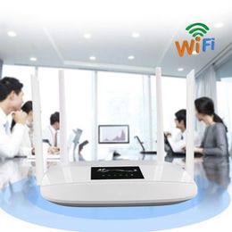 300Mbps Unlocked 4G LTE Wifi Router Indoor 4G Wireless CPE Router with 4Pcs Antennas and LAN Port&SIM Card Slot PK HUAWEI B593202q