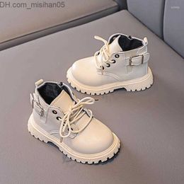 Boots Boots Little Girl Ankle Sports For Kids Leather Sneakers Autumn Children'S Shoes Baby Boy Shoe 1 2 3 4 5 6 Years Z230719