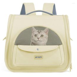 Cat Carriers Carrier Ventilated Kitten Large Capacity Pet Small Dog Travel Bag For Hiking Walking & Outdoor Use