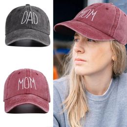 Ball Caps Vintage Distressed Faded Cap DAD MOM Embroidery Baseball WASHED DENIM Hats Fashion Adjustable Sunscreen