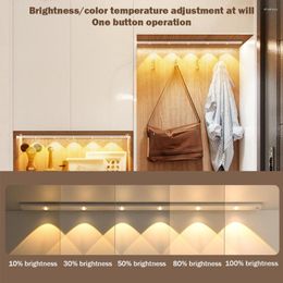 Wall Lamp Ultra-thin Rechargeable Night Light Adhesive Brightness Adjustable LED Motion Sensor Kitchen Cabinet Wardrobe