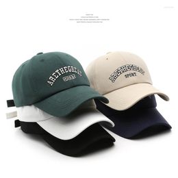 Ball Caps Men And Woman's Baseball Cap Adjustable Casual Fashion Embroidered Letter Sports Hat Cotton Sun Unisex Solid Colour Visor