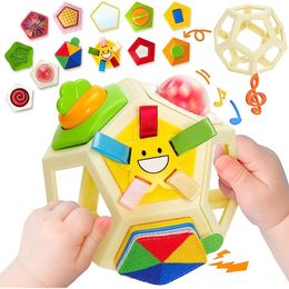 Intelligence toys Busy Ball Baby Montessori Toys 0 12 Months Sensor Development Learning Pull String Finger Grasp Training Game Educational Toys 230719