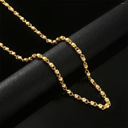 Pendant Necklaces Strand Beads Necklace Jewellery For Women Ball Beaded Chains Gold Colour African Ethiopian Bridal Gift