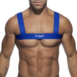 Men's Body Shapers Stylish Shoulder Straps Chest Sexy Men Rave Fitness Show Muscle