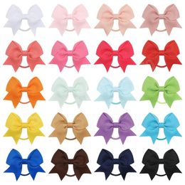 2.36" Baby Girls Hair Bow Ties Elastic Ponytail Holder Rubber Band Hair Ropes Hair Accessories for Kids Toddlers