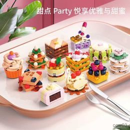 Blocks City Creative Food Building Block Dessert Pastry Cake Handmade DIY Decorations Building Blocks Bricks Toys Gifts R230720