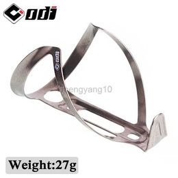 Water Bottles Cages ODI Bicycle Water Bottle Cage Ultralight Titanium Alloy MTB Road Bike Bottle Holder High Strength Cycling Bottle Bracket Mount HKD230719