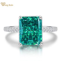 Wedding Rings Wong Rain 925 Sterling Silver Created e Gemstone Birthstone Wedding Engagement Ring Fine Jewelry Wholesale FD26507658 230718