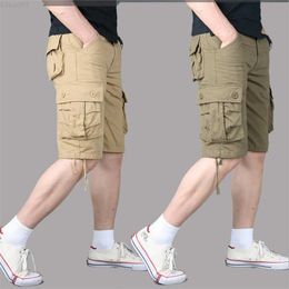 Men's Shorts Cargo Shorts Men Summer Casual Loose Shorts Overall Military Combat Baggy Multi-pocket Tactical Shorts Trousers Plus size 29-44 L230719