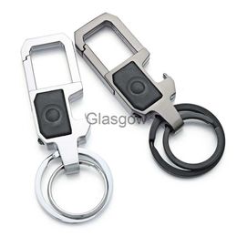 Car Key Unique Custom Lettering Keychain LED Lights Atmospheric Beer Opener Engrave Name Customised Key Chain Ring Men Car DK378 x0718