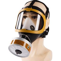 High Quality Full Face Dust Gas Mask Respirator Toxic Gas Filtering For Painting Pesticide Spraying Work Filter Dust Mask Replace296F