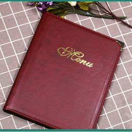 Hotel Restaurant PVC Recipe Book Loose-leaf Cover Menu Price List Leather Price List A La Carte Hotel Service Guide