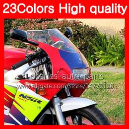100%New Motorcycle Windscreen For HONDA NSR250R MC28 PGM4 NSR 250R NSR250 R 250 R 94 95 96 97 98 99 Chrome Black Clear Smoke Winds256I