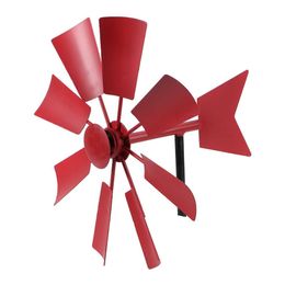 Garden Decoration Rotating Windmill Metal Crafts Windmill Yard Winnower Garden Ornament For Outdoors Q0811263a