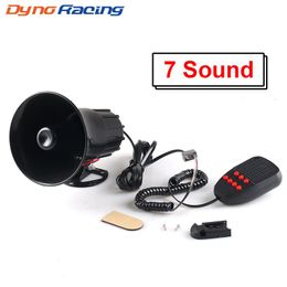 12V 50W 120dB Air Siren Horn Warning Alarm Megaphone for Car Truck MIC Speaker 7 Sounds Loud for Car Van Truck Train RV Boat2703