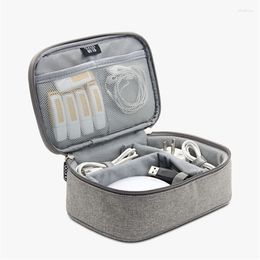 Storage Bags Travel Cable Bag Portable Digital USB Gadget Organiser Charger Wires Cosmetic Zipper Kit Case Accessorie