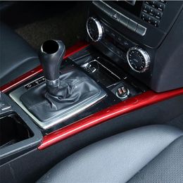 Car Styling Center Console Gear Shift Both Side Trim Strips For Mercedes Benz C Class W204 2008-13 Interior Accessories223S