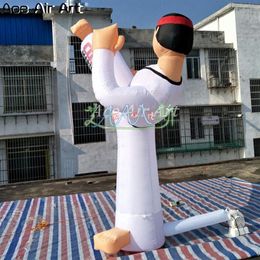 3 m inflatable taekwondo Guy inflatable karate model Inflatable Karat boy belt degree strip for training and advertising1652
