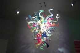New Arrival Modern Chandelier Lights Artistic Hand Blown Glass Pendant Lamp Luxury Hanging Indoor Decor