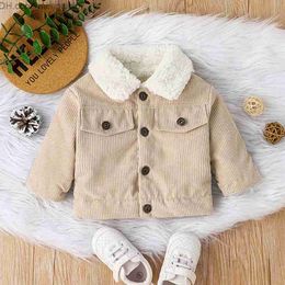 Coat Autumn 2017 Children's Jacket Coat Winter Boys' Set Girls' Clothing Newborn Infant Corduroy Coat Children's Clothing 0-3Y Z230720