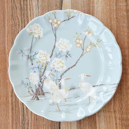 Plates High Quality Bone China Dinners Plate English Afternoon Tea Snack Breakfast Dinner Western Cuisine Steak