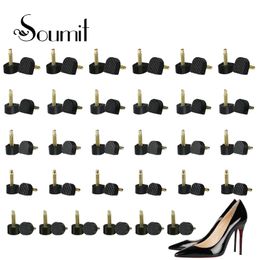 Shoe Parts Accessories 60pieceset High Heel Shoes Repair Tips Pins for Women Down Lifts Replacement Taps Lady Heels Stoppers Protector Kit 230718