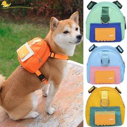 Capas para assento de carro para cachorro Mochila escolar para animais de estimação para cães pequenos Espaço grande Shiba Inu Mochila Arnês Sacos de lanche Suprimentos ao ar livre