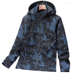 Men's Jackets 2023 Spring Outdoor Casual Waterproof Windbreaker Jacket Men Breathable Zipper Hooded Coat Military Tourism Mountain