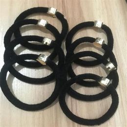 good quality hair ties with metal decoration hair rope velet classic pattern 10pcs a lot VIP GIFT230N