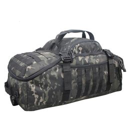 Duffel Bags 40L 60L 80L Sport Travel Bag Molle Military Tactical Backpack Gym Fitness Bag Large Duffle Bags for Camping Hunting Fishing 230718