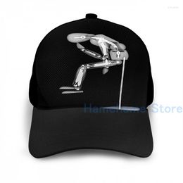 Ball Caps Fashion The Thinker (or Thinking Man - Homo Sapiens) Basketball Cap Men Women Graphic Print Black Unisex Adult Hat