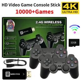 Game Controllers Joysticks Video Game Console 32G Stick Lite 4K Built-in 10000 Games Retro Games Console Wireless Controller For GBA Xmas Gift Drop 230718