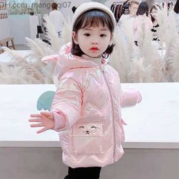 Down Coat Women's cotton winter children's clothing with wings apron jacket cartoon thick warm jacket Z230720