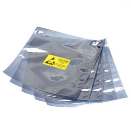 Storage Bags Uxcell Anti Static Shielding Bag 25pcs 8.7x10inch(22x25cm) Open Top With Labels For Hard Drive HDD SSD