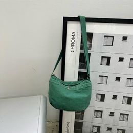 Evening Bags Canvas Crossbody For Women 2023 Small Female Handbags Shoulder Messenger Bag Korean Lady Student Flap Phone Purses