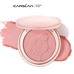 Blush CARSLAN 6 Colors Sweet Face Blush Palette Velvet Matte Light Shimmer Blusher Natural Cheek Contour Tint Peach Pink Rouge 230718