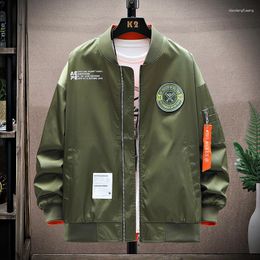 Men's Jackets 2023 Casual Loose Outdoor Jacket Clothing Windbreaker Coat Spring Work Bomber Black Zipper Baseball