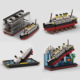 Blocks City Titanic Ship Boat Model Building Blocks Set DIY Creative Bricks Classic Friends Educational Toys for Children Gift