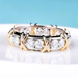 Star with cross XO-shaped diamond ring female 18k gold rose gold super amphibole ring245t