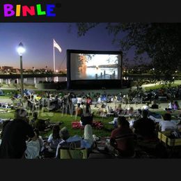 China large Inflatable Movie Screen with stand Cinema Inflatable Projector Screen outdoor movie Theatre for 239W