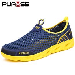 Dress Shoes Men Casual Sneakers Fashion Light Breathable Summer Sandals Outdoor Beach Vacation Mesh Zapatos De Hombre 230718