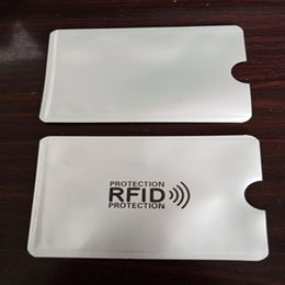 Aluminium Foil RFID Shielding Sleeves Magnetic ID IC Credit Card Packing Bag Anti Theft Holder NFC Blocking Protector Travel Wallet267F